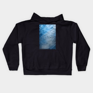 Blue Ice - An abstract texture for artistic walls ! Kids Hoodie